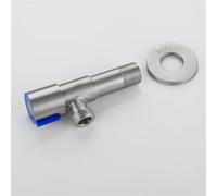 Rubinetto angolare per bagno, compatibile con installazione G1/2, in acciaio inox 304, rubinetto di ingresso dell'acqua calda e fredda, 1 pezzo (blue)