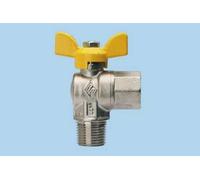 Rubinetto angolo a gas M/F con leva a farfalla 1/2"