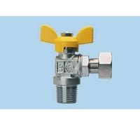 Rubinetto angolo gas M a farfalla e con GIRELLO