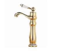 Rubinetto Antico di Design Bronzo Ceramica Rame Rubinetto per lavabo da Bagno Maniglia Singola Rubinetto per Acqua Calda e Fredda Rubinetto per lavabo Rubinetto per lavabo Rubinetto per la casa