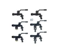 Rubinetto antigelo for esterni in ottone nero con doppia uscita for lavatrice, tubo flessibile da 1/2 pollice(Type C)