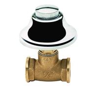 Rubinetto Arresto Incasso a Vitone in Ottone con Cappuccio ½ ITAP