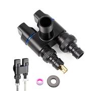 Rubinetto Arresto Universale 1/2 "x 3/4" Valvola - Rubinetto per lavatrice a doppio controllo, lavastoviglie con doppia controllo doppio interruttore a tre vie per bagno, lavandino, rubinetteria