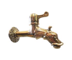 Rubinetto artistico da giardino bocca di leone