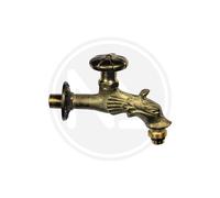 Rubinetto Artistico Dragone 1/2" per Fontane Esterno Ottone Brunito Papillon