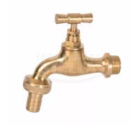 RUBINETTO ARTISTICO IN OTTONE FONTANA A FARFALLA 1/2" SFERA