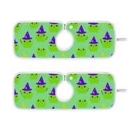 Rubinetto asciugatura Pad Stampato Lavello Splash Guard Liner Frog Wizard | Cuscinetto protettivo antiscivolo per controsoffitto con anello per appenderlo, lavabile in lavatrice per cucina, bagno