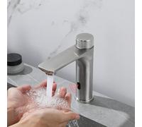 Rubinetto automatico con sensore a infrarossi per lavabo da bagno | Rubinetto automatico con sensore a infrarossi per lavabo, rubinetto miscelatore a mani libere per bagno