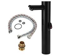 Rubinetto automatico con sensore a infrarossi, rubinetto con sensore in ottone Rubinetto touchless con integrazione calda e fredda nero per cucina e bagno