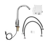Rubinetto Automatico per Lavabo con Sensore Touchless, Rubinetto Elettronico per Lavabo Touchless Commerciale Intelligente a Infrarossi a Mano, Rubinetto per Lavabo Touchless