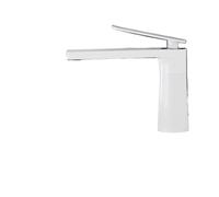 Rubinetto bagno Bathroom White/Gray Bronze Solid Brass Basin Sink Tall Faucet Single Handle Water Mixer Bath Tap High And Short(Color-2)