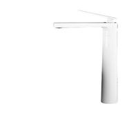 Rubinetto bagno Bathroom White/Gray Bronze Solid Brass Basin Sink Tall Faucet Single Handle Water Mixer Bath Tap High And Short(Color-4)