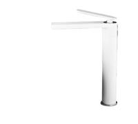 Rubinetto bagno Bathroom White/Gray Bronze Solid Brass Basin Sink Tall Faucet Single Handle Water Mixer Bath Tap High And Short(Color-3)