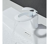 Rubinetto Bagno Bianco Rubinetto Lavabo Bagno Cascata Miscelatore Rubinetto per Lavabo Bagno