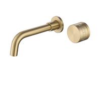 Rubinetto bagno Brass Brushed Nickel Bathroom Faucet With Simple Embedded Design And Dual Hole Hot And Cold Water Basin Mixer(Color-4)