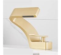 Rubinetto Bagno Lavabo Black Bathroom Deck Mounted Basin Faucet Single Hole Sink Tap Hot And Cold Water Mitigeur Salle De Bain Mixer(Color-11)