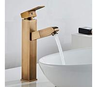 Rubinetto Bagno Lavabo Con Doccetta Estraibile Monocomando Ottone Rubinetto Bagno, Regolazione A Caldo E Freddo, Per Miscelatore Lavabo E Rubinetti Per Bidet, Valvola In Ceramica, Stile Antico