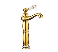 Rubinetto Bagno Lavabo Nero Monocomando Ottone Rubinetto Bagno, Regolazione A Caldo E Freddo, Per Miscelatore Lavabo E Rubinetti Per Bidet, Valvola In Ceramica, Stile Antico