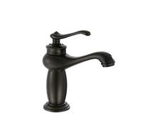 Rubinetto Bagno Lavabo Nero Monocomando Ottone Rubinetto Bagno, Regolazione A Caldo E Freddo, Per Miscelatore Lavabo E Rubinetti Per Bidet, Valvola In Ceramica, Stile Antico