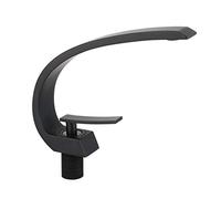 Rubinetto Bagno, Lavello Creatività Ad Arco Basso In Ottone, Miscelatore Acqua Calda E Zolla Monocomando, Lavabo Nucleo Della Valvola In Ceramica,Bianca(Noir)