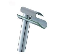 Rubinetto Bagno Miscelatore A Cascata Lavabo Rubinetto Moderno Monocomando Cromato Per Acqua Calda E Fredda, Rubinetto Lavabo Monoforo In Ottone, Adatto Per Wc E Bagno, Valvola In Ceramica