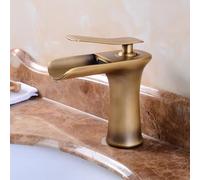 Rubinetto Bagno Miscelatore Lavabo Miscelatore per Lavello Cascata Antique Rubinetto da Bagnos Miscelatore Monoforo per Lavabo da Bagno