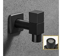 Rubinetto bagno ottone nero per montaggio a parete lavatrice wc scopa rubinetti