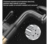 Rubinetto Bagno, Rubinetto Bagno Monocomando con Scolmatore Pop-Up, Design del Beccuccio Antigoccia con Rotazione 360° e 4 Modalità per Lavanderia, Camper, Doccia