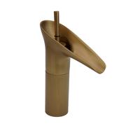 Rubinetto bagno stile vintage finitura oro antico miscelatore acqua calda e fred