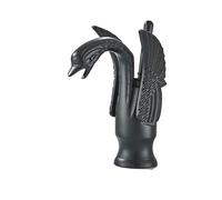 Rubinetto Bagno Swan Bath Basin Brass Faucet Cold And Hot Water Mixer Taps Black/Gold/Antique Bathroom Washbasin Crane(Matte Black Short)