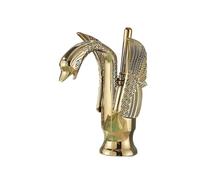 Rubinetto bagno Swan Bath Basin Brass Faucet Cold And Hot Water Mixer Taps Black/Gold/Antique Bathroom Washbasin Crane(Golden Short)