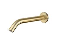 Rubinetto bagno Touchless Bathroom Sink Faucet Cold And Hot Water Automatic Motion Sensor Basin Tap Mixer With Mixing Valve Wall Mounted(Brushed gold 245mm)