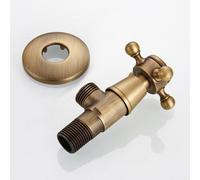 Rubinetto bagno valvola ottone antico altezza totale 100 mm per arredo bagno