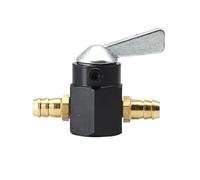 Rubinetto Benzina Moto Rubinetto benzina/carburante universale in linea da 6 mm e 8 mm, interruttore di accensione/spegnimento per motocicletta Montaggio iniezione e accessori per moto(8mm black)