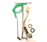 Rubinetto Benzina Serbatoio con riserva realizzato per Vespa PX,PE 125,150,200,Arcobaleno completo di chiave montaggio d. 32 + tubo + filtro