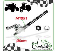 RUBINETTO BENZINA UNIVERSALE SERBATOIO M10 PER CICLOMOTORE MOTO SCOOTER VINTAGE
