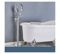 Rubinetto, Black Bathroom BathTab Faucet Floor-stagnistico Miscelatore caldo e freddo Rubinetti speciali Swan a forma di cero d'acqua Vasca da bagno Faucetto(C)