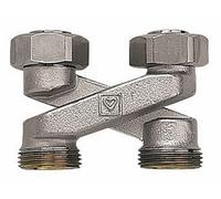 Rubinetto blocco valvola radiatore Eurocono HEART interasse 50 mm