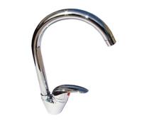 Rubinetto canna alta miscelatore monocomando per lavello cromato - Mod. P