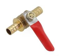 Rubinetto Carburante Ottone 8mm Inline per Moto Trattori per quad Tosaprati - Valvola Controllo Flusso con Manopola Antiscivolo Silicone Interfaccia Filettata Standard