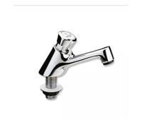 RUBINETTO COLLO CIGNO PER LAVABO TEMPORIZZATO CROMATO TREMOLADA ART.461