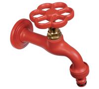 Rubinetto Colorato per Fontana da Giardino in Ottone Belfer RUB/024 Rosso