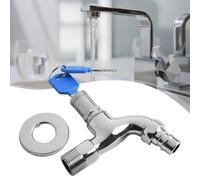 Rubinetto Con Blocco Chiave 1/2 " Facile Da Usare Per Lavatrice Rubinetto Este
