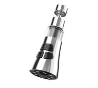 Rubinetto con filtro dell'acqua del lavandino con rotazione a 360 gradi, filtro dell'acqua in acciaio inossidabile 316, filtro dell'acqua anti-spruzzi staccabile per bolle, lama, doccia (argento)