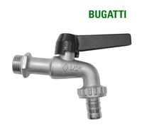 RUBINETTO CON PORTAGOMMA A SFERA ATTACCO DA 3/8" - 1/2" - 3/4" - 1" BUGATTI