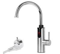 Rubinetto con scaldabagno istantaneo,CEIEVER Rubinetto Acqua Calda Istantanea 220V 3300 W Rubinetto Elettrico Girevole a 360° Riscaldatore Acqua Rubinetto per Lavello da Cucina