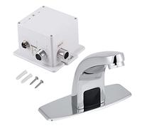 Rubinetto con Sensore con Scatola di Controllo, Rubinetto Automatico con Sensore a Infrarossi Finitura Cromata Rubinetti con Sensore per Lavabo Cucina Lavandino del Bagno