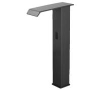 Rubinetto con sensore per bagno, miscelatore automatico a infrarossi in ottone a cascata, per lavello, finitura cromata, design alto