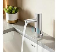 Rubinetto con sensore senza contatto, rubinetto automatico, 0-55 °C | Connettore da 3/8", rubinetto per lavabo con sensore da 15 cm, funzionamento a batteria, per bagno, cucina, hotel e commercio