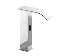 Rubinetto con sensore touchless, miscelatore cromato per bagno con design a cascata in ottone per una comodità automatica a mani libere